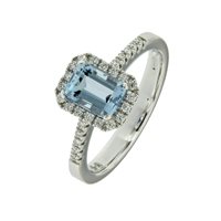 Anello Mirco Visconti Donna in Oro bianco Acquamarina 1.22 Ct MV61/10AC